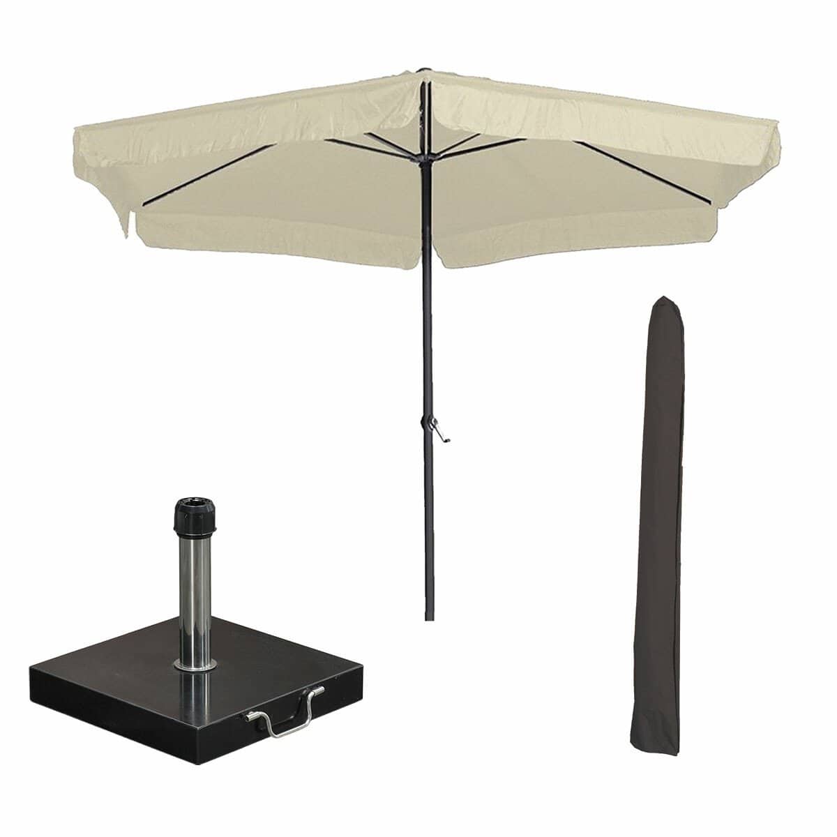 garden impressions delta stokparasol Ø300 cm ecru incl 40 kg