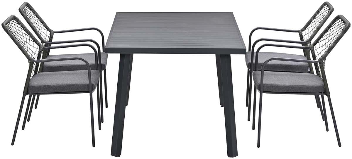 garden impressions dido stoelen mosgroen 4 stuks + terni tafel
