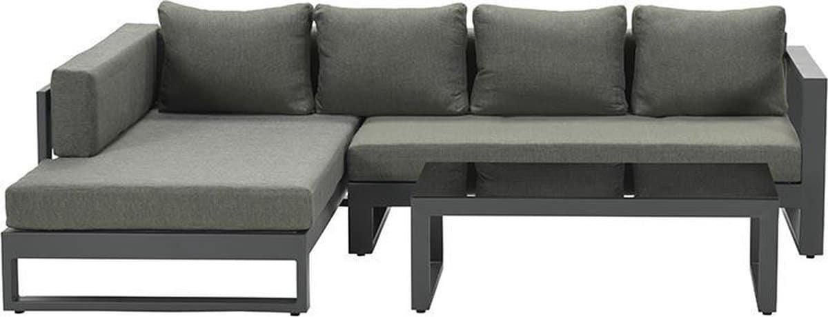 garden impressions esmee loungeset rechts carbon black mystic grey