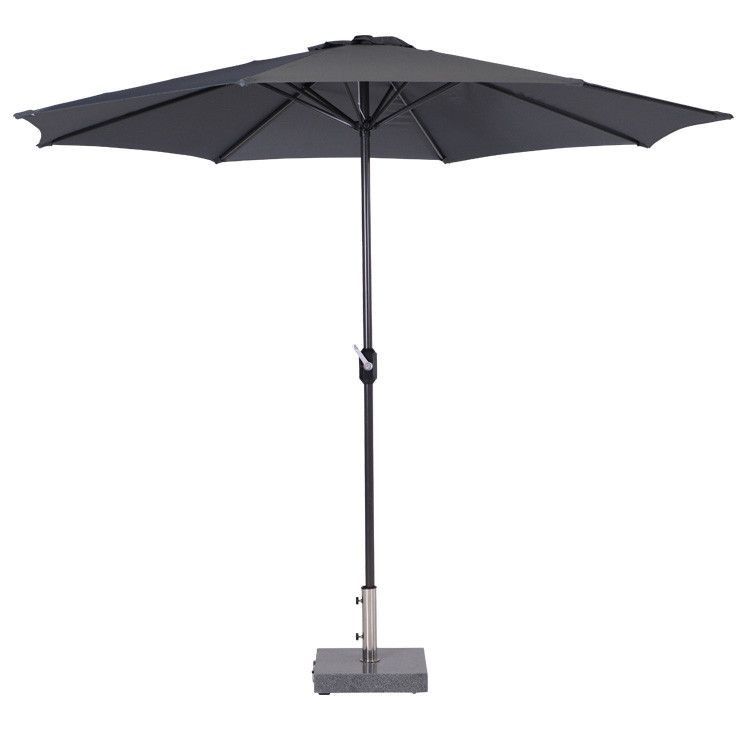 garden impressions lotus parasol Ø300 cm carbon black dark grey