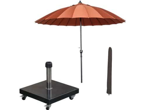 Garden Impressions Manilla stokparasol Ø250 cm - koper incl parasolhoes