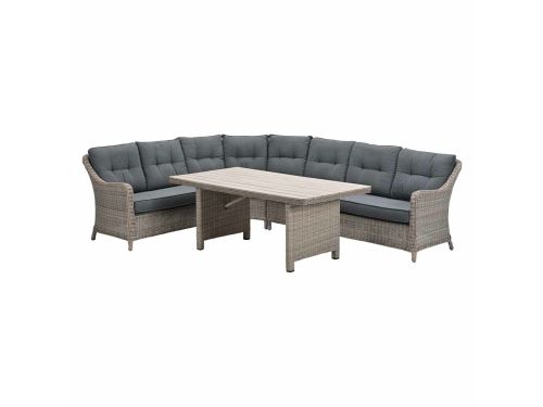 Garden Impressions Nova lounge dining set 5-delig - mystic grey