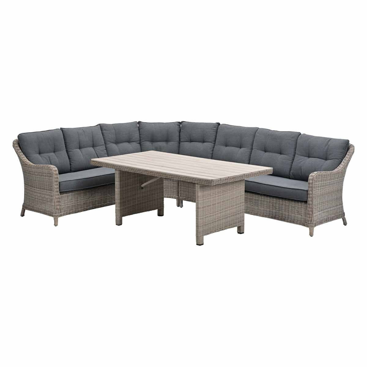 garden impressions nova lounge dining set 5 delig mystic grey