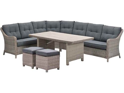 Garden Impressions Nova lounge dining set 7-delig - mystic grey
