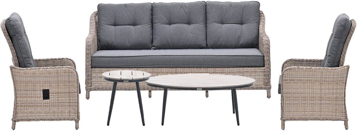garden impressions nova loungeset 5 delig verstelbaar lucas loungetafels
