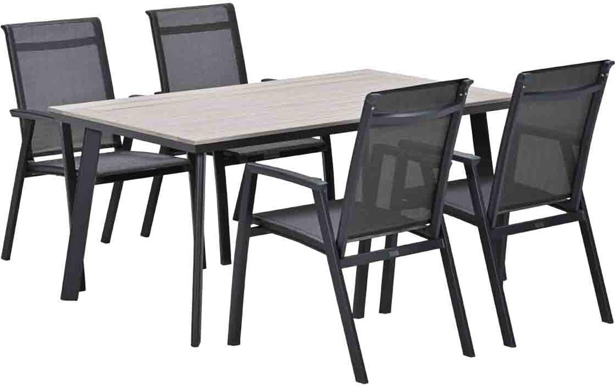 garden impressions santana tuinset 5 delig penedo tuintafel 160×90 cm