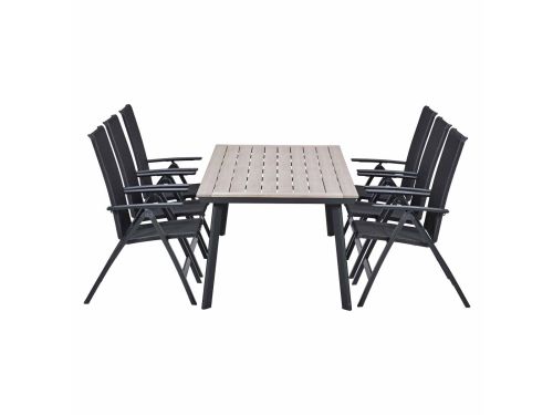 Garden Impressions Santana tuinset 7-delig verstelbaar - Penedo tuintafel 230x100