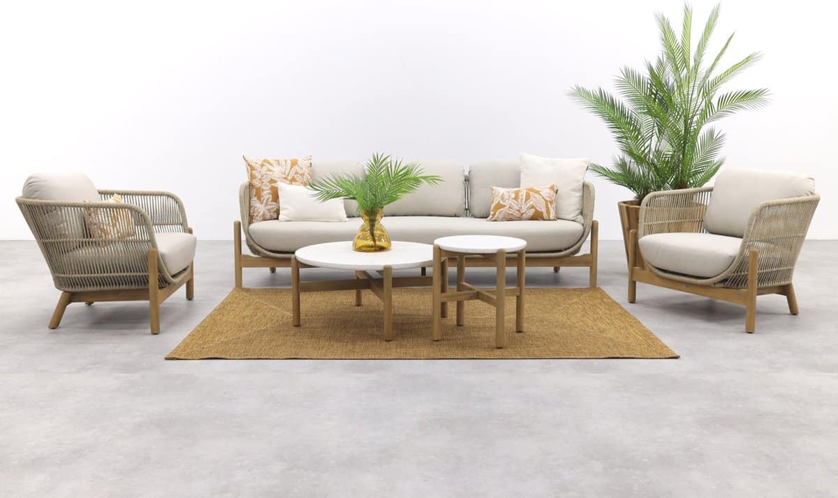 garden impressions talara stoel bank loungeset 5 delig zand