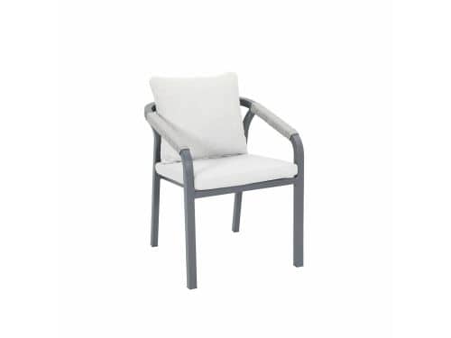 Garden Impressions Tarera tuinset 5-delig taupe - Tulli tuintafel Ø122x75
