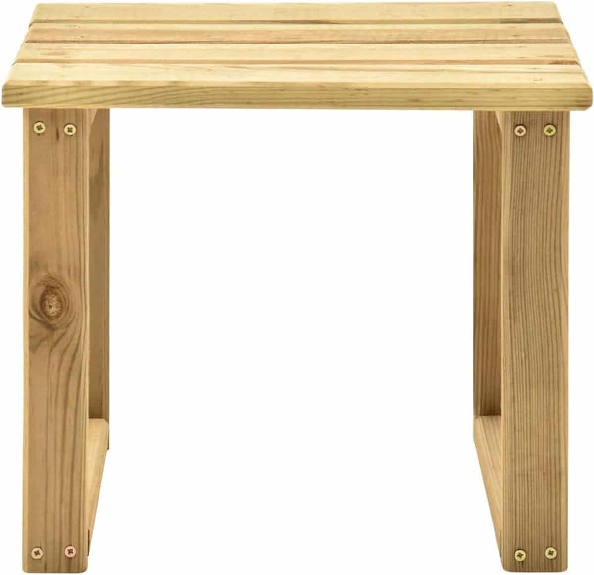 geïmpregneerd grenenhout, tuintafel, 30 x 30 x 26 cm