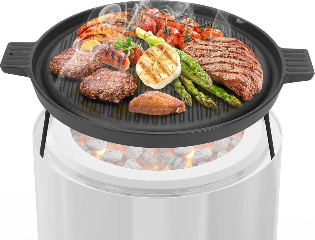 gietijzeren griddle afneembare poten solo stove ranger 15″ Ø 355