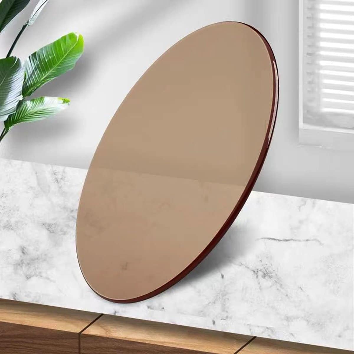 glazen tafelblad rond glasplaat tafel vervangen hoge
