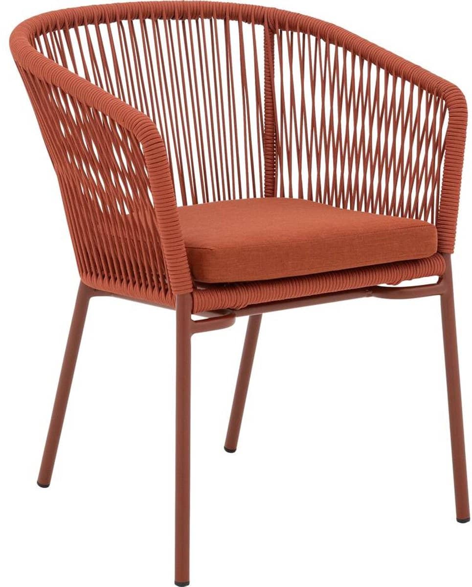 goossens tuinstoel ravello buitenstof oranje 60 x