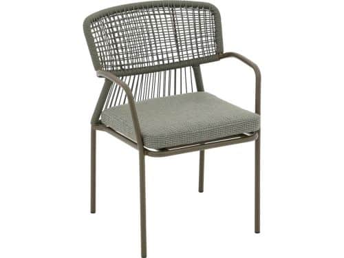 Goossens Tuinstoel Sestri - Buitenstof - groen - 60 x