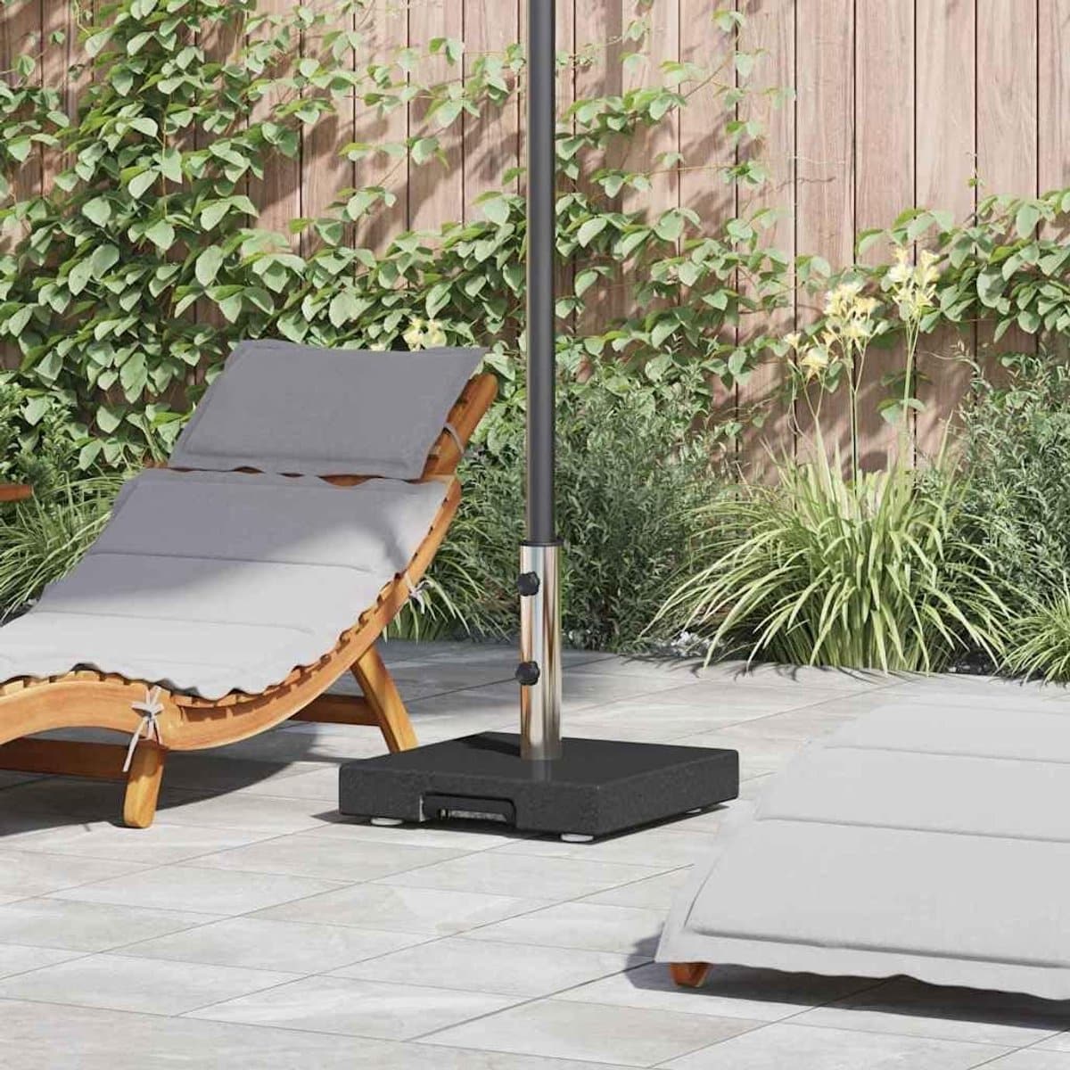 granieten parasolvoet parasolhouder wielen terras stabiliseren stevige