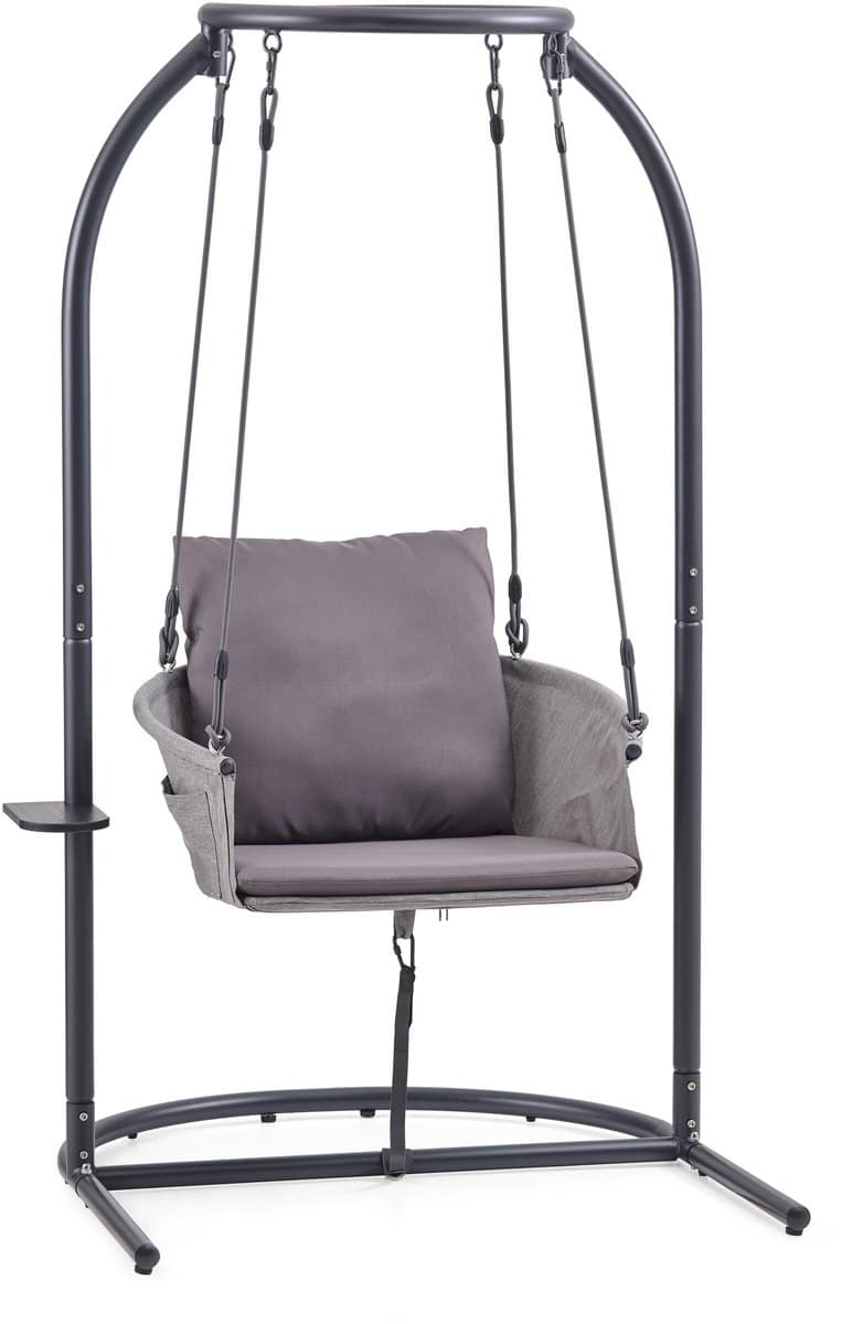hangstoel / zwevende relaxstoel skylo met onderstel en bijzettafeltje