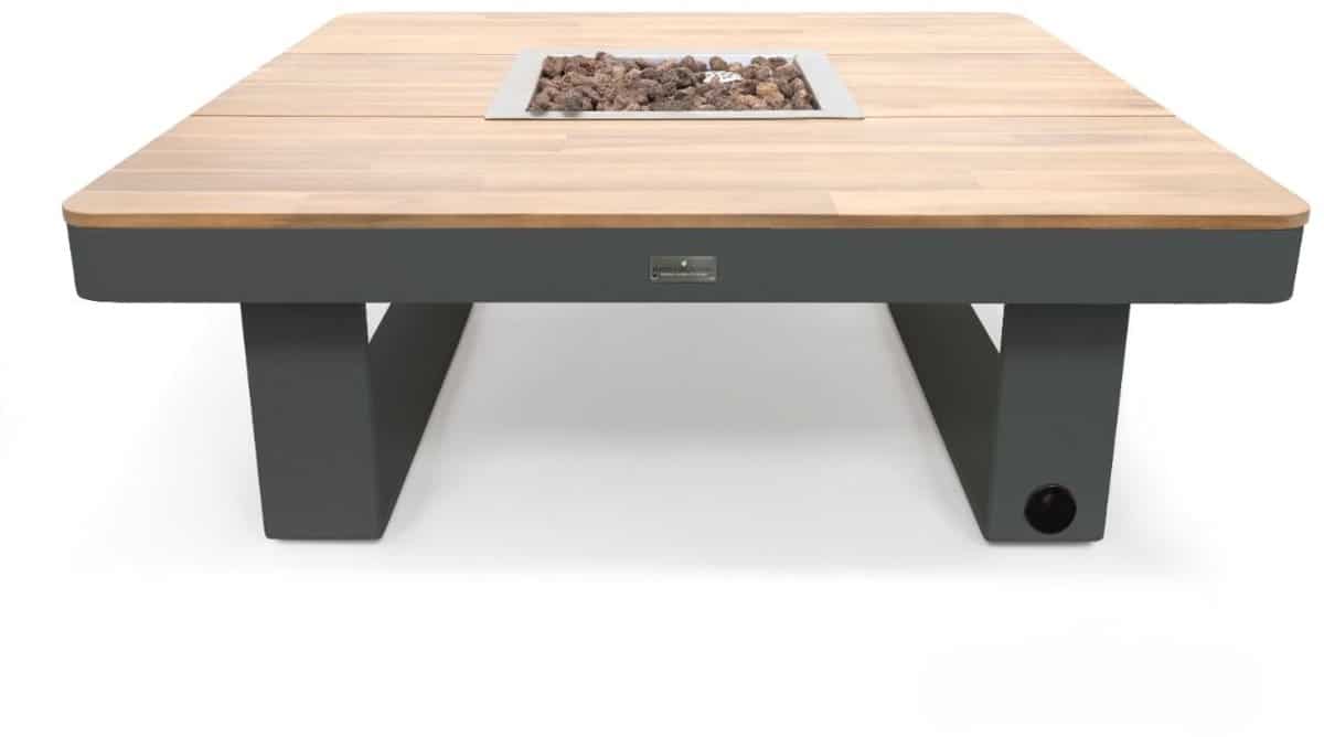 happy cocooning horizon 95 design gasvuurtafel vierkant acaciahout