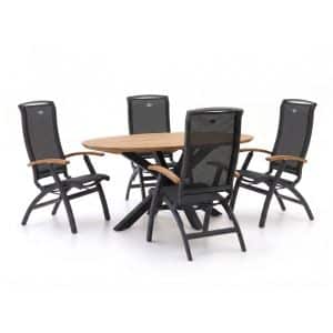 Hartman Da Vinci/Stephanie 200cm dining tuinset 5-delig verstelbaar - Laagste prijsgarantie!