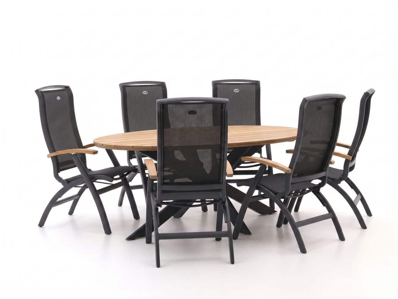 hartman da vinci/stephanie 240cm dining tuinset 7 delig verstelbaar laagste prijsgarantie!
