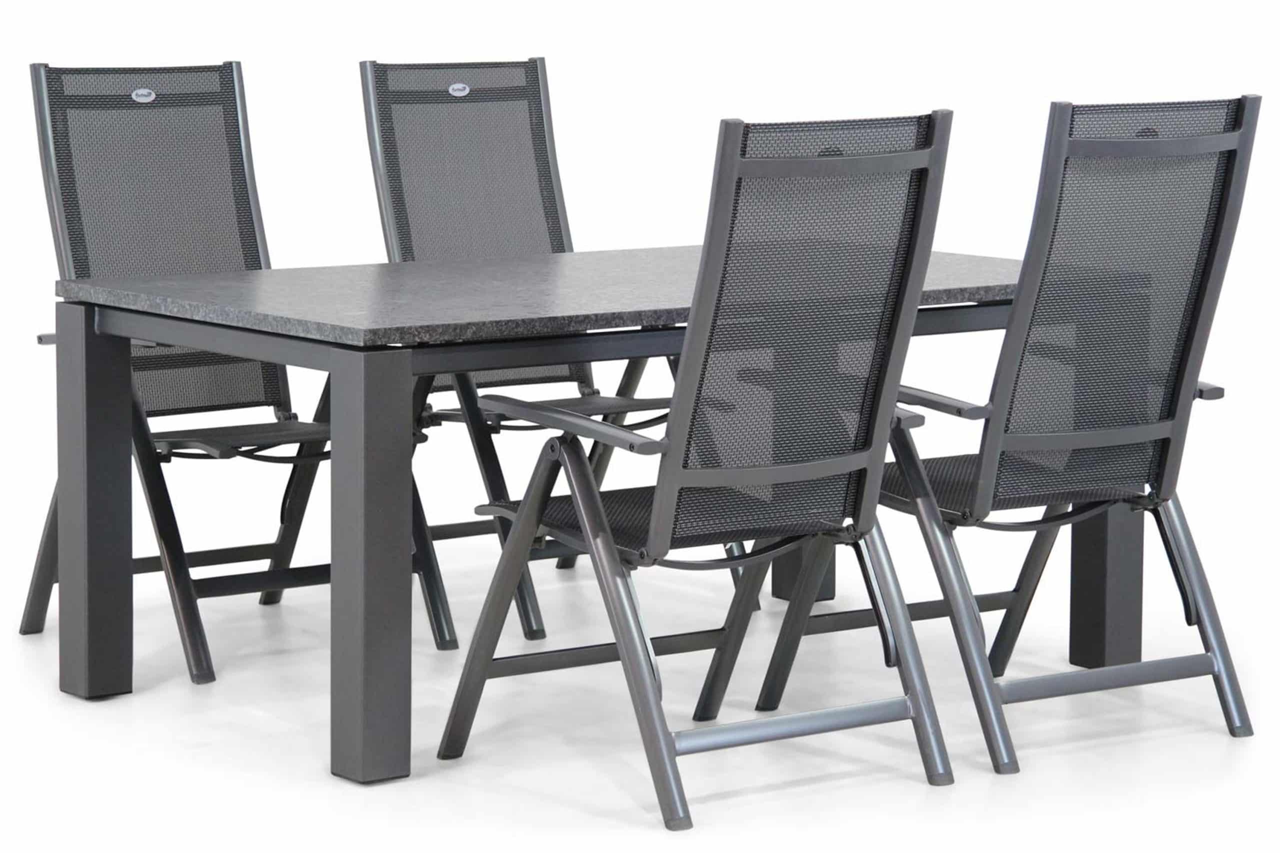 hartman royal club/alaska 180 cm dining tuinset 5 delig