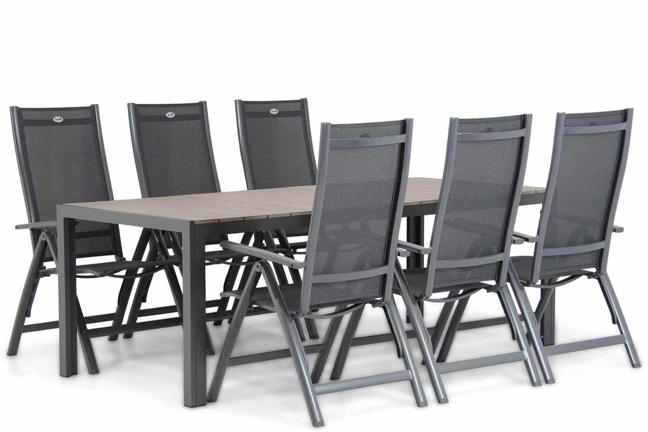 hartman royal club/young 217 cm dining tuinset 7 delig