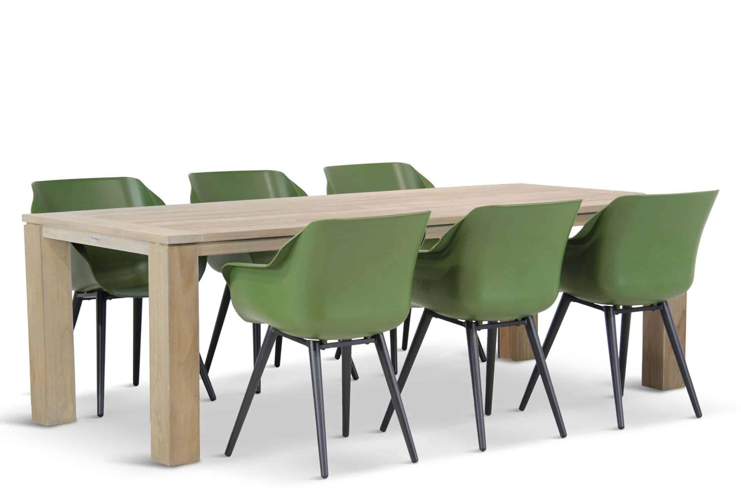hartman sophie studio/brighton 240 cm dining tuinset 7 delig