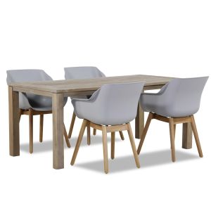 Hartman Sophie teak/Bristol 180 cm dining tuinset 5-delig