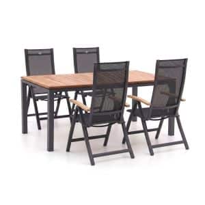 Hartman Troy/Linosa 180cm dining tuinset 5-delig verstelbaar - Laagste prijsgarantie!