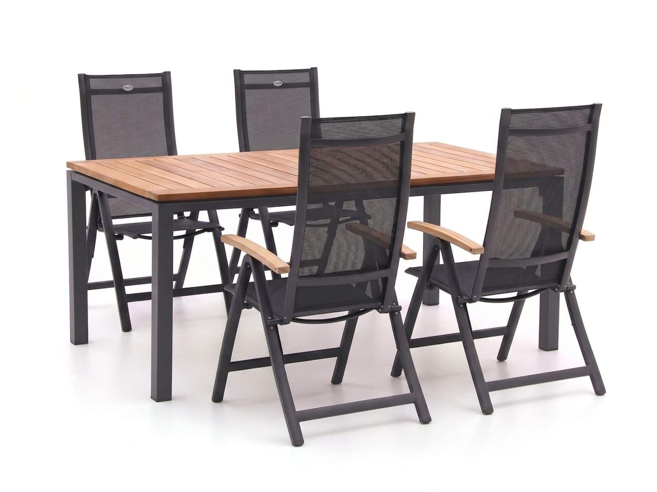 hartman troy/linosa 180cm dining tuinset 5 delig verstelbaar laagste prijsgarantie!