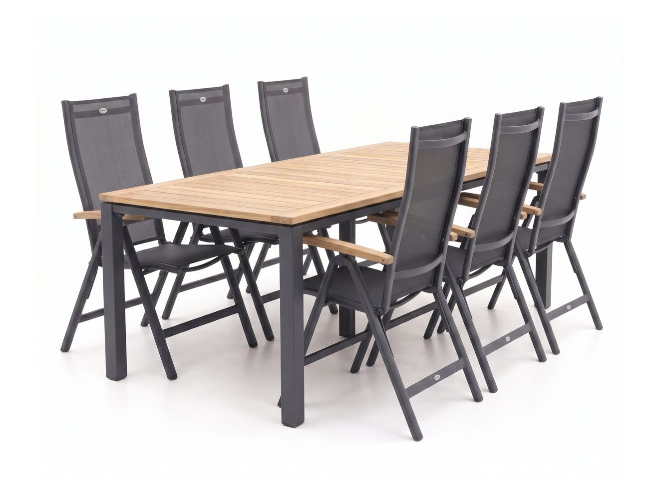 hartman troy/linosa 240cm dining tuinset 7 delig verstelbaar laagste prijsgarantie!