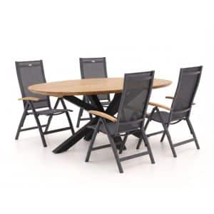 Hartman Troy/Stephanie 200cm dining tuinset 5-delig verstelbaar - Laagste prijsgarantie!
