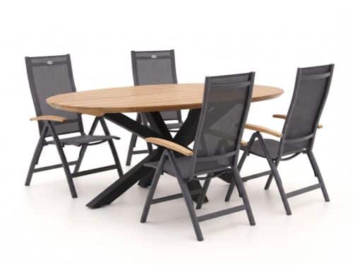 Hartman Troy/Stephanie 200cm dining tuinset 5-delig verstelbaar - Laagste prijsgarantie!