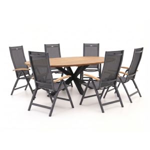 Hartman Troy/Stephanie 240cm dining tuinset 7-delig verstelbaar - Laagste prijsgarantie!