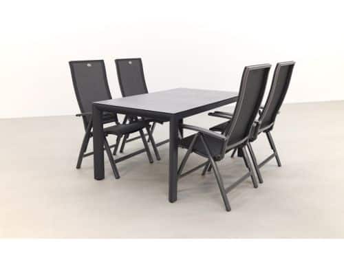 Hartman Valentino/Baltimor 150 cm. verstelbare tuinset - 5-delig