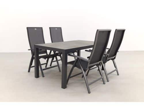 Hartman Valentino/President 160 cm. verstelbare tuinset - 5-delig