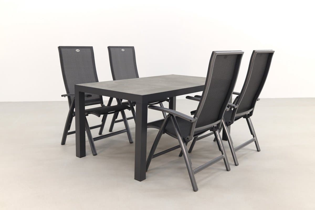 hartman valentino/president 160 cm. verstelbare tuinset 5 delig