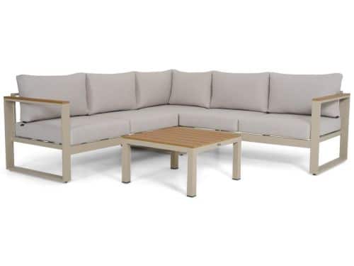 Hoek loungeset 5 personen Aluminium Zand/Beige Domani Furniture Nordic