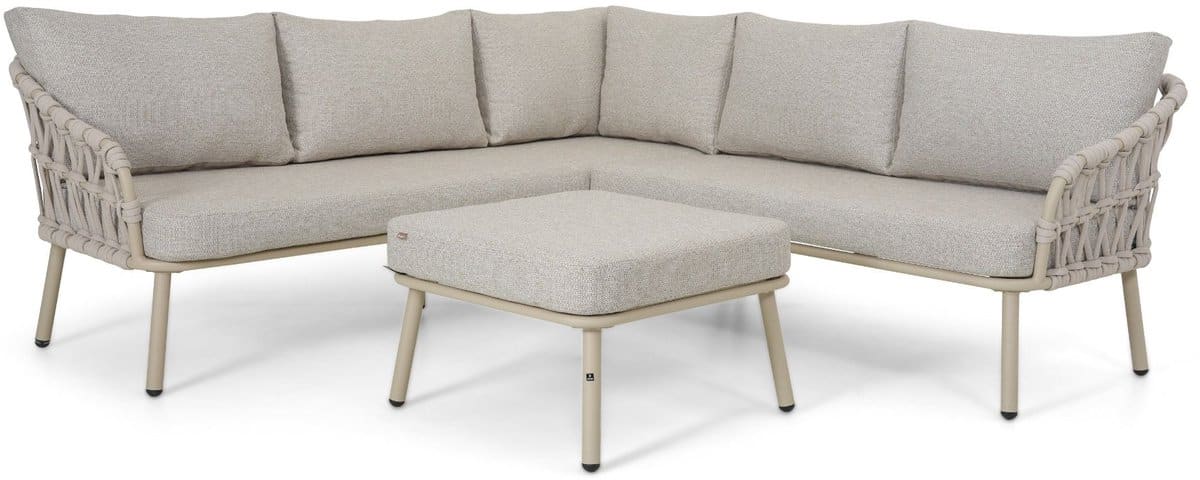 hoek loungeset rope zand/beige coco