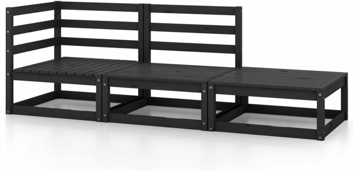 homgoday tuinloungeset, 3 delig, modulaire zitgroep, terrassofa, loungebank voor tuin