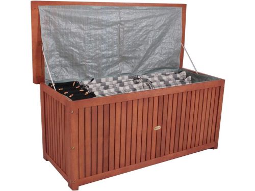 Houten Kussenbox voor Tuinkussens Acacia Hout 133 cm Breed Opslagruimte