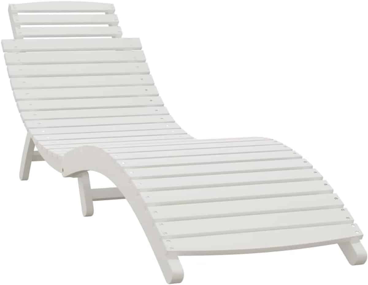 houten ligbed zonnebed tuin ontspannen buiten massief