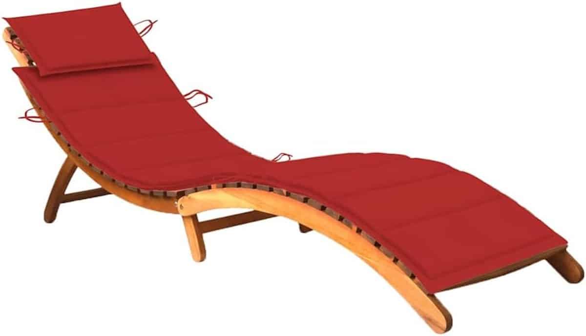 houten ligstoel lounger tuinstoel buiten ontspannen inklapbaar