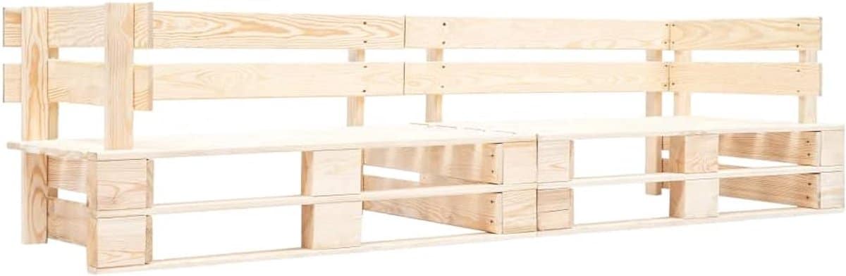 houten palletbank tuinbank loungebank buiten ontspannen duurzaam