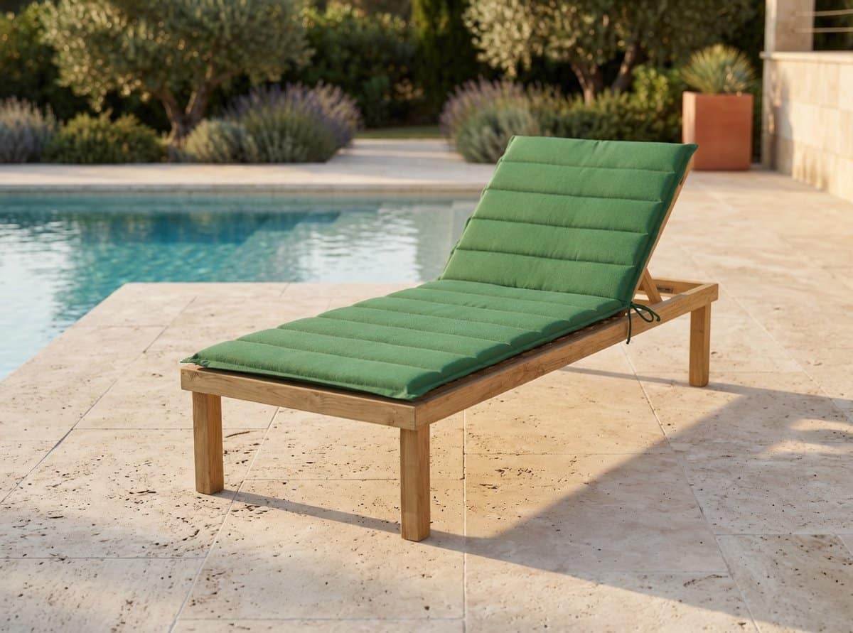 houten zonneligstoel groen geïmpregneerd grenenhout ligbed voor tuin