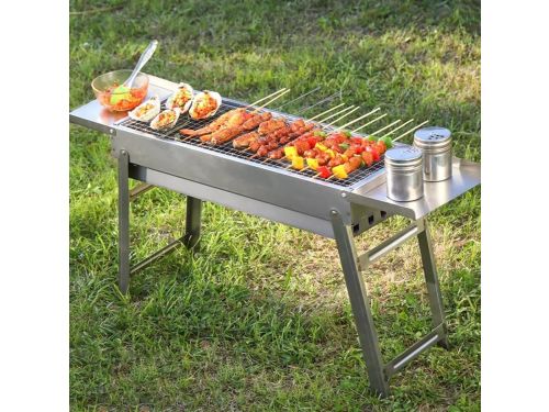 Houtskool Grill - Opvouwbaar BBQ - Buiten Koken - Inclusief