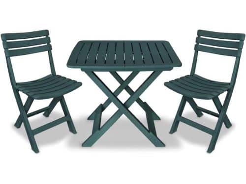 Inklapbare Bistroset - Terrasmeubelen - Buiten Zitten - Weerbestendig Kunststof