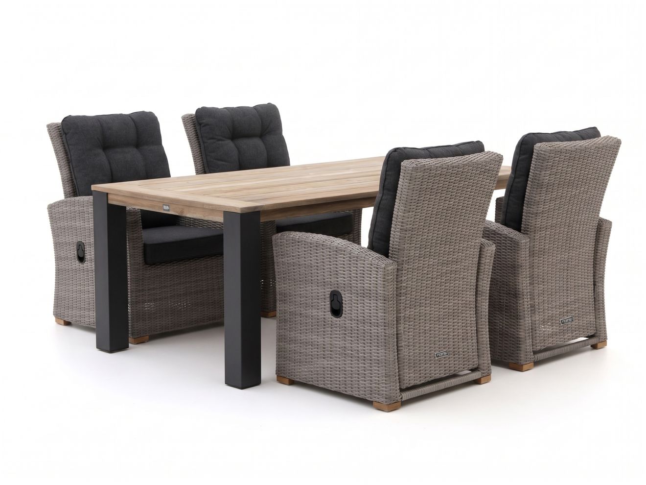 intenso mazzano/rough y ellips 200cm dining tuinset 5 delig verstelbaar laagste prijsgarantie!