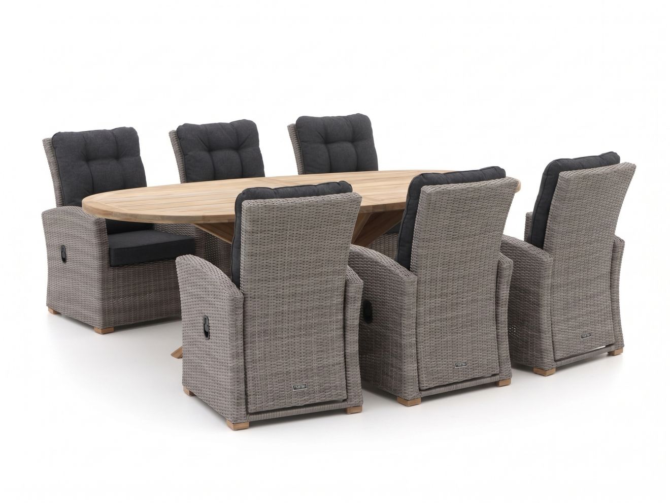 intenso mazzano/rough y ellips 240cm dining tuinset 7 delig verstelbaar laagste prijsgarantie!