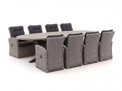 Intenso Mazzano/ROUGH-Y Ellips 280cm dining tuinset 9-delig verstelbaar - Laagste prijsgarantie!