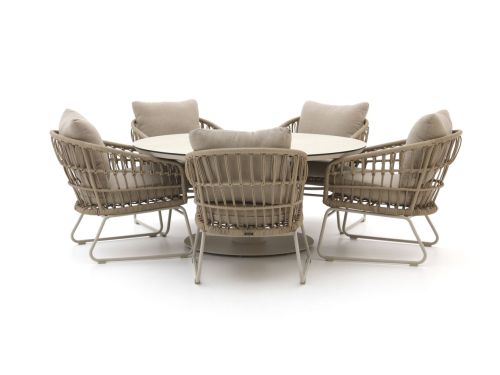 Intenso Trofarello/La Fonte ø150cm low dining tuinset 6-delig - Laagste prijsgarantie!
